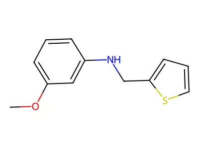 3-methoxy-N-(thiophen-2-ylmethyl)aniline structure