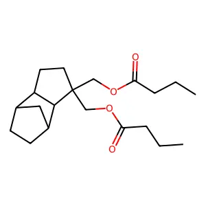 (Octahydro-4,7-methano-1H-indenediyl)bis(methylene) dibutyrate structure