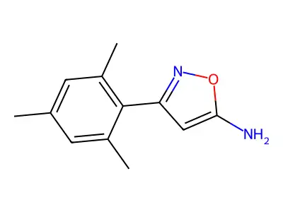 3-(2,4,6-Trimethylphenyl)-1,2-oxazol-5-amine structure