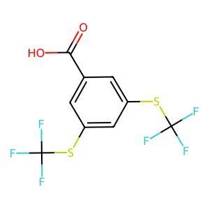 3,5-bis(trifluoromethylsulfanyl)benzoic Acid structure
