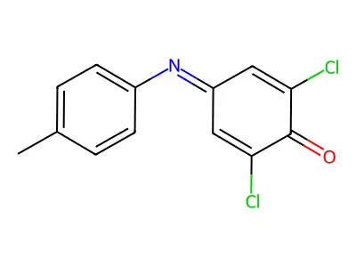 2,6-Dichloro-4-(p-tolylimino)cyclohexa-2,5-dienone structure
