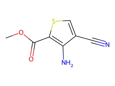 Methyl 3-amino-4-cyanothiophene-2-carboxylate structure