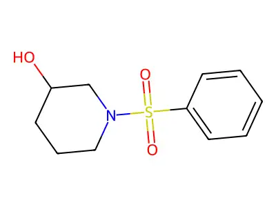 1-(Benzenesulfonyl)piperidin-3-ol structure