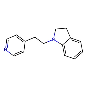 Indoline, 1-(2-(4-pyridyl)ethyl)- structure