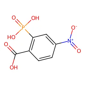 4-Nitro-2-phosphono-benzoic acid structure