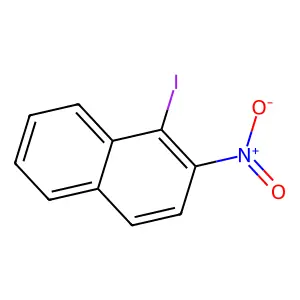 1-Iodo-2-nitronaphthalene structure