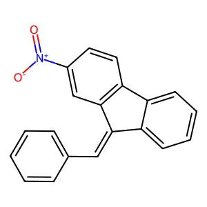 9H-Fluorene, 2-nitro-9-(phenylmethylene)- structure