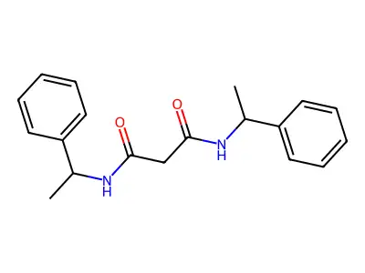 N~1~,N~3~-Bis(1-phenylethyl)propanediamide structure