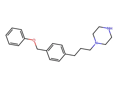 Piperazine, 1-(3-(p-(phenoxymethyl)phenyl)propyl)- structure