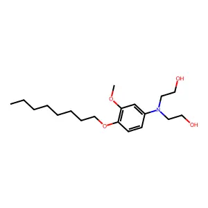 Ethanol, 2,2'-((3-methoxy-4-(octyloxy)phenyl)imino)di- structure