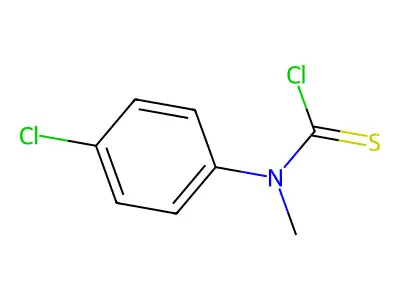 N-(4-Chlorophenyl)-N-methylthiocarbamoyl chloride structure