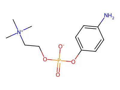 4-Aminophenylphosphorylcholine structure