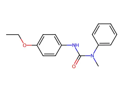 Urea, N'-(4-ethoxyphenyl)-N-methyl-N-phenyl- structure