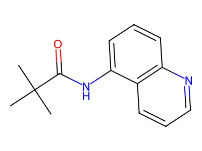 N-(quinolin-5-yl)pivalamide structure