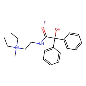Ammonium, (2-(benziloylamino)ethyl)diethylmethyl-, iodide structure