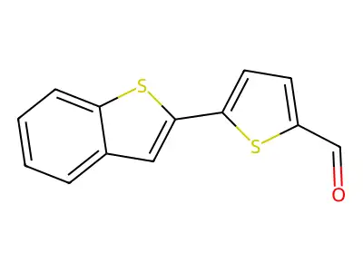 5-(1-Benzothien-2-yl)-2-thiophenecarbaldehyde structure