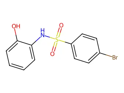 4-bromo-N-(2-hydroxyphenyl)benzene-1-sulfonamide structure