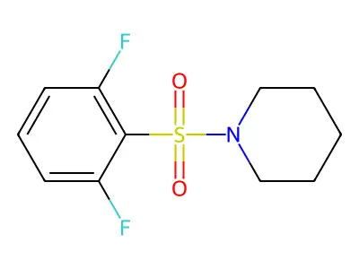 1-(2,6-Difluorophenyl)sulfonylpiperidine structure