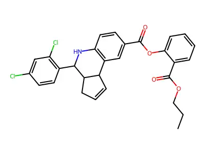 C29H25Cl2NO4 structure