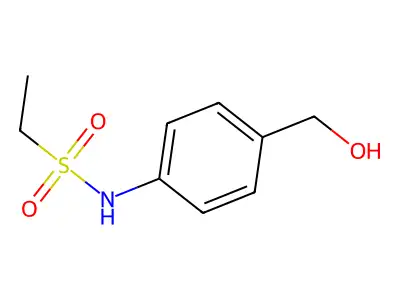 N-[4-(hydroxymethyl)phenyl]ethanesulfonamide structure