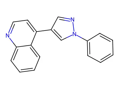 4-(1-Phenyl-1H-pyrazol-4-YL)quinoline structure