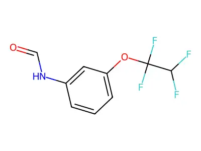 N-[3-(1,1,2,2-tetrafluoroethoxy)phenyl]formamide structure