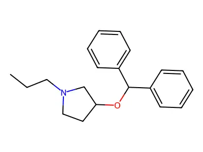3-(Diphenylmethoxy)-1-propylpyrrolidine structure