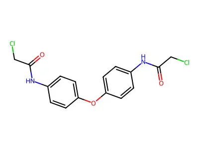 2-Chloro-N-(4-[4-(2-chloro-acetylamino)-phenoxy]-phenyl)-acetamide structure