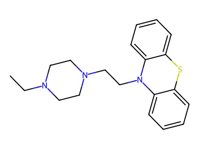 Phenothiazine, 10-(2-(4-ethyl-1-piperazinyl)ethyl)- structure