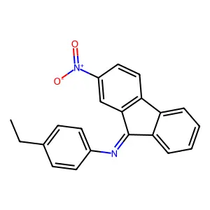 4-Ethyl-N-(2-nitro-9-fluorenylidene)aniline structure