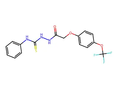 1-(2-(4-Trifluoromethoxyphenoxy)acetyl)-4-phenylthiosemicarbazide structure