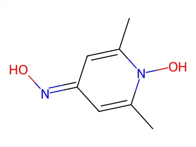 N-(1-hydroxy-2,6-dimethylpyridin-4-ylidene)hydroxylamine structure