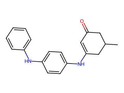 5-Methyl-3-((4-(phenylamino)phenyl)amino)cyclohex-2-EN-1-one structure