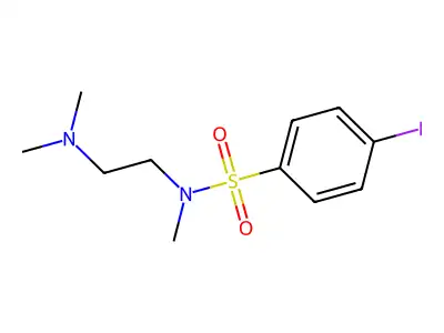 N-(2-(dimethylamino)ethyl)-4-iodo-N-methylbenzenesulfonamide structure