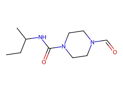 (4-Formylpiperazinyl)-N-(methylpropyl)formamide structure