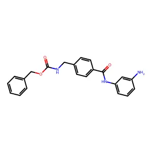Benzyl N-[[4-[(3-aminophenyl)carbamoyl]phenyl]methyl]carbamate structure