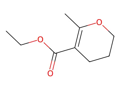 Ethyl 3,4-dihydro-6-methyl-2H-pyran-5-carboxylate structure