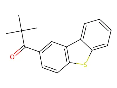 1-Dibenzothiophen-2-yl-2,2-dimethylpropan-1-one structure