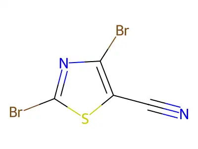 2,4-Dibromothiazole-5-carbonitrile structure