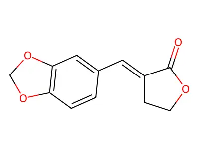 3-(1,3-Benzodioxol-5-ylmethylidene)oxolan-2-one structure