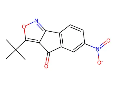 3-(Tert-butyl)-6-nitroindeno[3,2-C]isoxazol-4-one structure