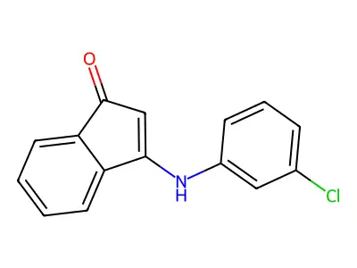 3-(3-Chloroanilino)inden-1-one structure