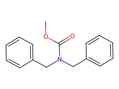 Methyl dibenzylcarbamate structure