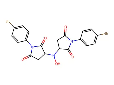 C20H15Br2N3O5 structure