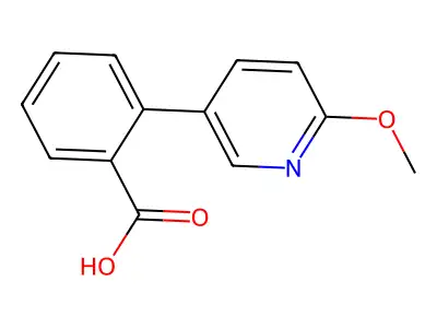 2-(6-methoxy-3-pyridinyl)Benzoic acid structure