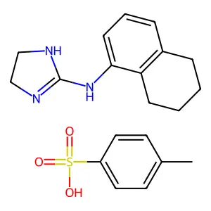 2-(5,6,7,8-Tetrahydro-1-naphthylamino)-2-imidazoline p-toluenesulfonate structure