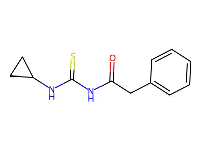 1-(Cyclopropyl)-3-(2-phenylacetyl)thiourea structure