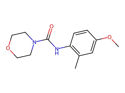 N-(4-methoxy-2-methylphenyl)morpholine-4-carboxamide structure