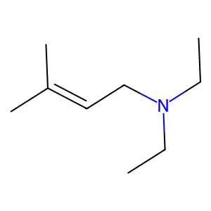 2-Buten-1-amine, N,N-diethyl-3-methyl- structure