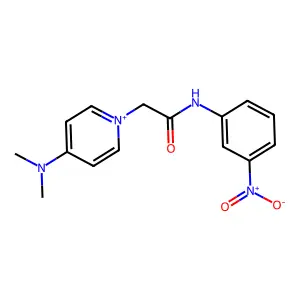 4-Dimethylamino-1-[(3-nitro-phenylcarbamoyl)-methyl]-pyridinium structure